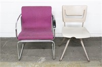 Two Mid Century Office Chairs