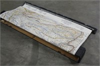 Prop Map in Black Wooden Box