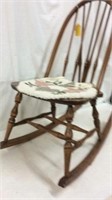 Vintage Maple Windsor Rocking Chair K14F