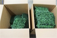 Large Group of 12 inch Square Plastic Boxwood