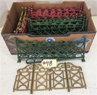 Vintage Victorian Style Metal Christmas Fence