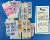 Stamps 50 Commemorative Blocks 1950-59