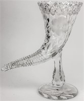 Crystal Cornucopia / Horn of Plenty Vase
