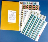 Stamps 10 Sheets 25¢ Commemorative Postage