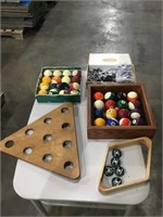 Extra Pool Tables Balls & Ball Carrier