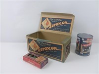 Aeroxon - ruban à mouche vintage; boites d'origine