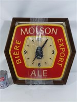 Horloge à néon Molson vintage