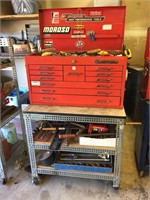Cornwell Tool Box on stand with Tools