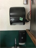 hand towel dispenser, an soap