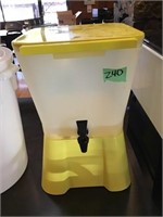 yellow drink dispenser