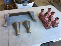 Cast iron & enamel stove feet
