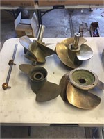 (4) Brass Propellers, Mixer