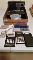 Portable radios, calculators
