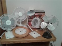Fans-Heater-Clock-Desk Light