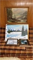 Land cape painting 38 1/2x 27, landscape prints