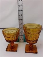 Amber Goblets and Sherberts