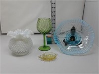Irredescent & Colored Glass Items