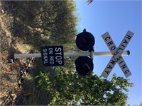 RAILWAY CROSSING CAST IRON SIGNAL TOWER