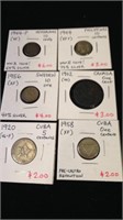 Six country collectible coins