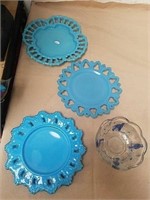 Decorative blue dishes