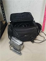 Canon digital video camcorder with camera bag and