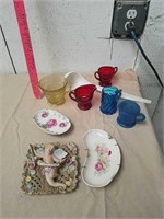 Group of decorative items includes colorful