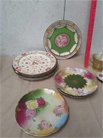 Group of decorative collectible plates