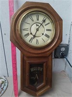 Decorative regulator wall clock with pendulum