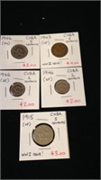 Five Cuban centavos