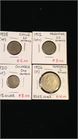 4 collectible coins