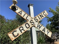 CAST IRON N.S.W 4FT RAILWAY CROSSING SIGN