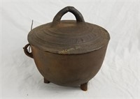 Cast Iron No 8 3 Leg Bean Pot Cauldron Kettle Lid