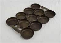R&e Mfg Co. Gem Pan Cast Iron #2 Pat 1859 Biscuits