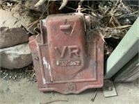 V.R. CAST IRON TRAIN CARRIAGE AXEL BOX COVER
