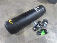 Punching Bag, MMA Gloves and Boxing Gloves-