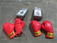 Speed Bags and Boxing Gloves-