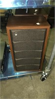 Set of two wood grain fisher speakers