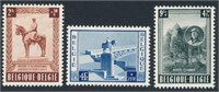 BELGIUM #B555, #B556 & #B557 MINT VF H