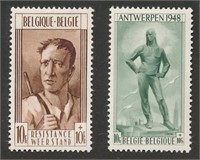 BELGIUM #B460 & #B461 MINT VF H