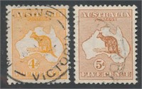 AUSTRALIA #6 & #7 USED VF