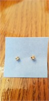 Tiny diamond earrings perfect for any little girl
