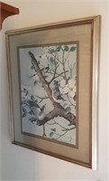 Basil Ede songbird print approx 19 x 23 inches