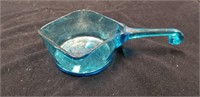 Blue handled square bowl approx 10 inches long