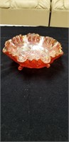 Beautiful Imperial glass bowl with rose design