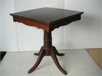 Wood Side table w/ Lazy Susan Top 22 x 22 x 25Ó