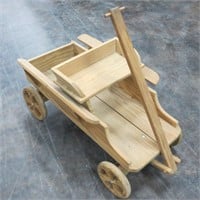 Small Wood Decorative Country Wagon