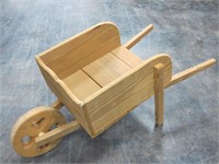 Small Wood Decorative Country Wheelbarrow