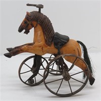 Small 10" Victorian Style Doll Horse Tricycle