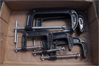 Four C Clamps - 3", 4" & 6"