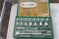 S-K Tools Combination 1/4" & 3/8" Drive Socket